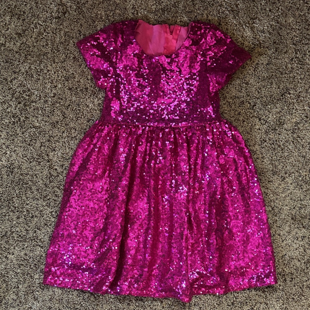 Sparkling Pink Sequin Dress